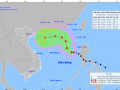 Bão số 7 giật cấp 12, có xu hướng mạnh dần