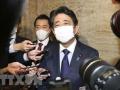 Cựu Thủ tướng Nhật Bản Abe Shinzo phát biểu với báo giới tại thủ đô Tokyo ngày 24/11/2020. (Ảnh: Kyodo/TTXVN)