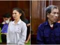 Hình ảnh bà Hàn Ni, ông Trần Văn Sỹ gầy rộc, hốc hác xuất hiện tại tòa
