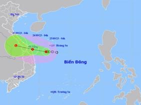 Áp thấp nhiệt đới cách Quảng Ngãi 240km, miền Trung mưa lớn trong 3 ngày