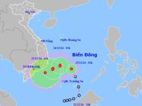 Áp thấp nhiệt đới trên Biển Đông khả năng mạnh lên thành bão số 10 trong đêm nay