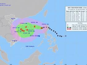 Bão Trà Mi giật cấp 12, dự báo liên tục đổi hướng