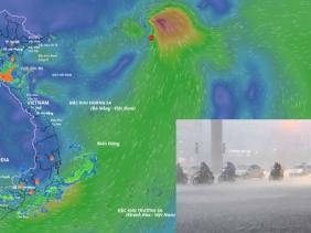 Bão số 8 Mitag giật cấp 11 sắp đổ bộ trong 24 giờ tới, dự báo diễn biến thời tiết xấu