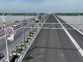 Cầu Vĩnh Tuy giai đoạn 2 thông xe sau 2,5 năm thi công