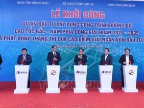 Thủ tướng phát lệnh khởi công 12 dự án đường bộ cao tốc Bắc - Nam