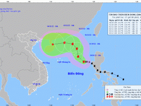 Bão số 7 giật cấp 12, có xu hướng mạnh dần
