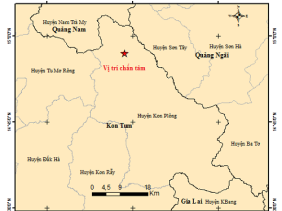 Kon Tum: Liên tiếp xảy ra 4 trận động đất, độ lớn 3 - 3,6 độ richter