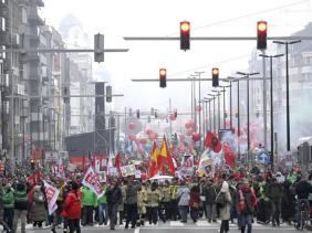 Bỉ đối mặt nguy cơ tê liệt toàn quốc trong cuộc tổng đình công lịch sử