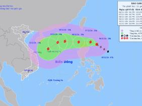 Bão Yinxing rất mạnh, ngày 8-11 vào Biển Đông