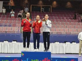 Hoa khôi Dương Thúy Vi giành HCV World Games trên đất Mỹ