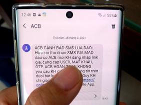 Bộ TT&TT khuyến cáo người dùng cảnh giác với tin nhắn mạo danh ngân hàng để lừa đảo