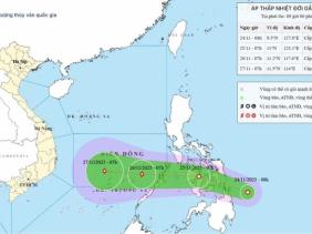 Biển Đông sắp đón áp thấp nhiệt đới, có thể thành bão số 15 và ảnh hưởng đến Nam Trung Bộ