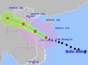 Bão Bualoi mạnh cấp 12, giật cấp 15 trước khi đổ bộ Nghệ An - Quảng Trị chiều nay