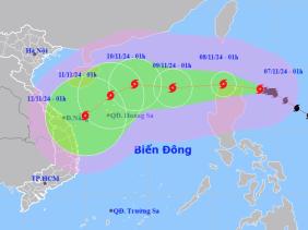 Bão Yinxing mạnh lên cấp tiệm cận siêu bão, sáng mai sẽ vào Biển Đông