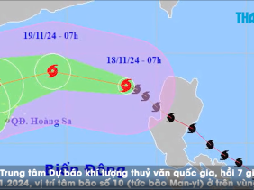 Bão Man-yi vào Biển Đông thành bão số 9, miền Bắc chuyển lạnh