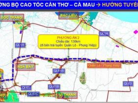 Tuyến cao tốc TP Cần Thơ - Cà Mau