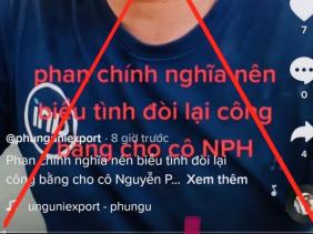Xử phạt 'fan chính nghĩa' kêu gọi biểu tình ủng hộ bà Nguyễn Phương Hằng