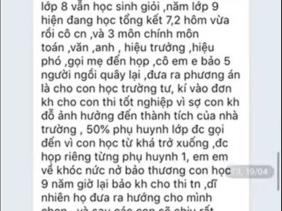 Ép học sinh yếu không thi lớp 10: Dồn dập chỉ đạo làm rõ, xử lý nghiêm