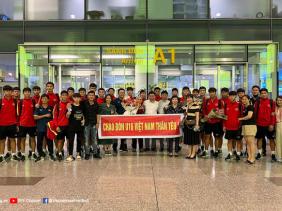 ĐT U16 Việt Nam trở về sau hành trình tại giải U16 Đông Nam Á 2022