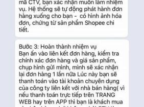 Cảnh báo chiêu lừa tiền sinh viên khi làm cộng tác viên mua hàng online