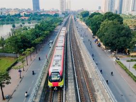 Hoàn thành chạy thử đoạn trên cao đường sắt đô thị Nhổn - ga Hà Nội