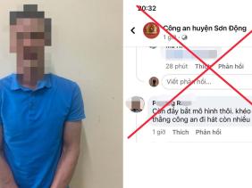 Phạt 7,5 triệu đồng người đàn ông xúc phạm lực lượng công an trên Facebook