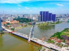 Bắt đầu thử tải cầu Thủ Thiêm 2