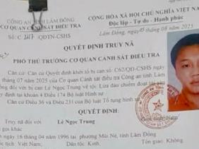 Công an truy nã Lê Ngọc Trung- nhân viên ngân hàng lừa đảo, chiếm đoạt hơn 22 tỷ đồng