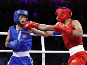 Võ Thị Kim Ánh thua sít sao võ sĩ trẻ Ấn Độ ở môn boxing Olympic 2024