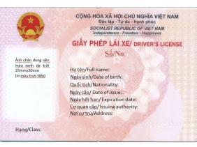 Giấy phép lái xe do Bộ Công an cấp từ 1.3 theo mẫu mới