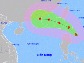 Bão Saola giật cấp 17, hướng vào Biển Đông