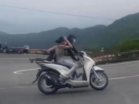 Đã xác định danh tính đôi nam nữ "làm xiếc" trên đèo Hải Vân