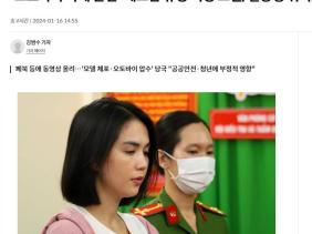 Ngọc Trinh lên báo Hàn Quốc vì bị đề nghị truy tố khi lái xe nhào lộn không giấy phép