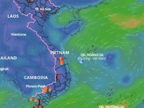 Vùng áp thấp trên biển Đông có nguy cơ mạnh lên, người dân cần đề phòng mưa rào và dông