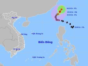 Bão Krathon sắp ra khỏi Biển Đông