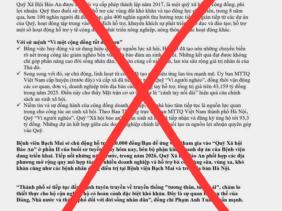 Bệnh viện Bạch Mai cảnh báo chiêu trò lừa đảo liên quan đến tuyển dụng