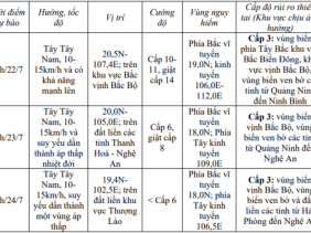 Diễn biến mới nhất cơn bão số 3: Giật cấp 11, cách Quảng Ninh-Hải Phòng khoảng 200 km, miền Bắc mưa rất to