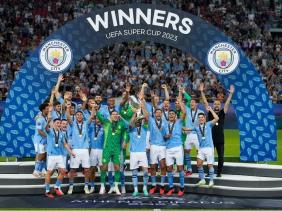 Man City giành Siêu cup châu Âu.