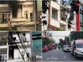Vụ cháy nhà 2 người tử vong ở TP.HCM: Nam sinh lấy vải ướt bịt mũi, nhảy lan can