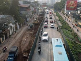 Hà Nội: Cấm xe phục vụ thi công mở rộng đường Âu Cơ - Nhật Tân