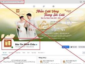 Người đàn ông bị lừa 300 triệu đồng vì mua vàng qua trang Facebook giả mạo Bảo Tín Minh Châu