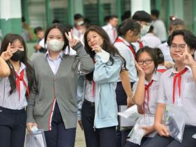 TPHCM: Thí sinh thoải mái bước vào môn thi cuối kỳ thi tuyển sinh lớp 10
