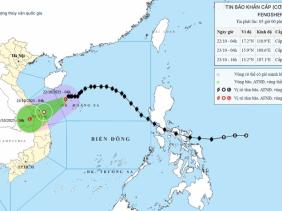 Tin bão mới nhất- cơn bão số 12: Bão Thần Gió giật cấp 12, cách Đà Nẵng 280km