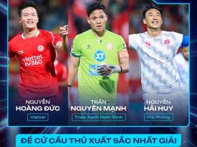 Top 3 đề cử Cầu thủ xuất sắc nhất V-League vắng bóng 'tân vương'
