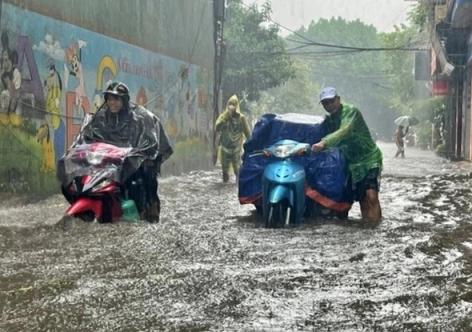 Bắc bộ đang có nhiều trận mưa cường suất lớn, dị thường