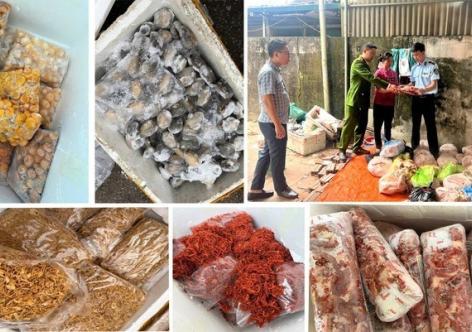 Phát hiện, thu giữ 4 tấn thực phẩm không rõ nguồn gốc ở Thanh Hóa