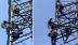 Hà Nội: Giải cứu người phụ nữ 63 tuổi trèo lên cột điện cao thế
