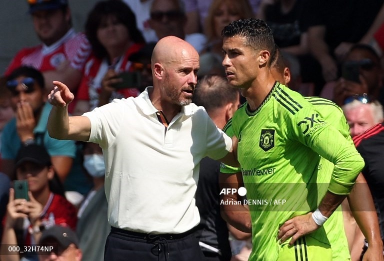 Thầy trò Erik ten Hag đã có sự cải thiện đáng kể trong 3 vòng đấu đã qua. Ảnh: AFP.