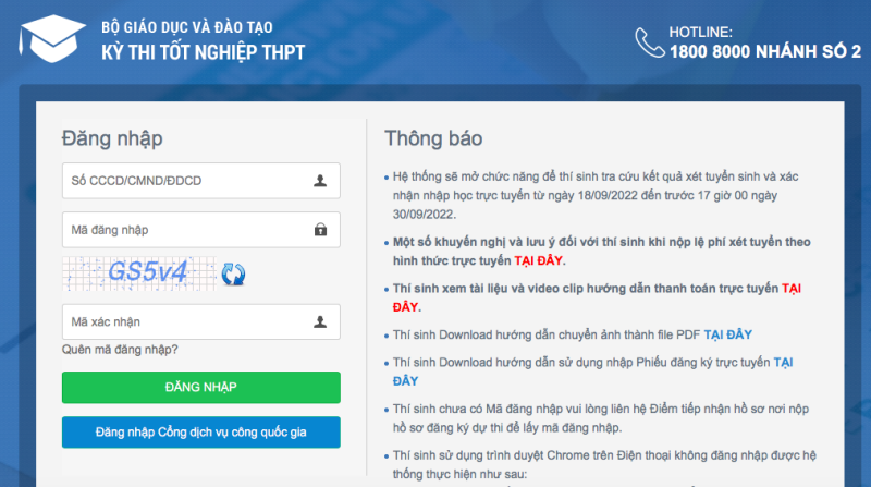 bo gddt mo he thong de thi sinh xac nhan nhap hoc truc tuyen tu ngay 189