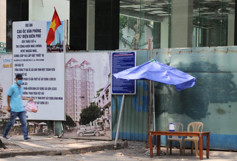 Dự án cao ốc văn phòng số 257 đường Điện Biên Phủ. Ảnh: Đình Văn.